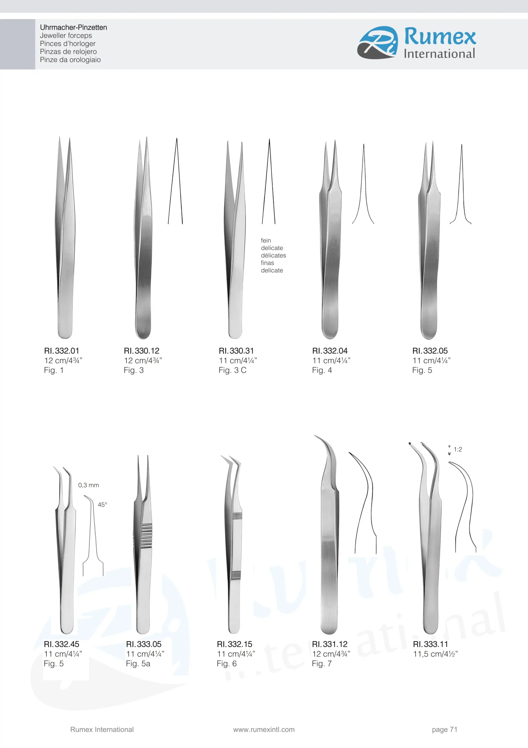 5- rumex international thumb and tissue forceps (10)