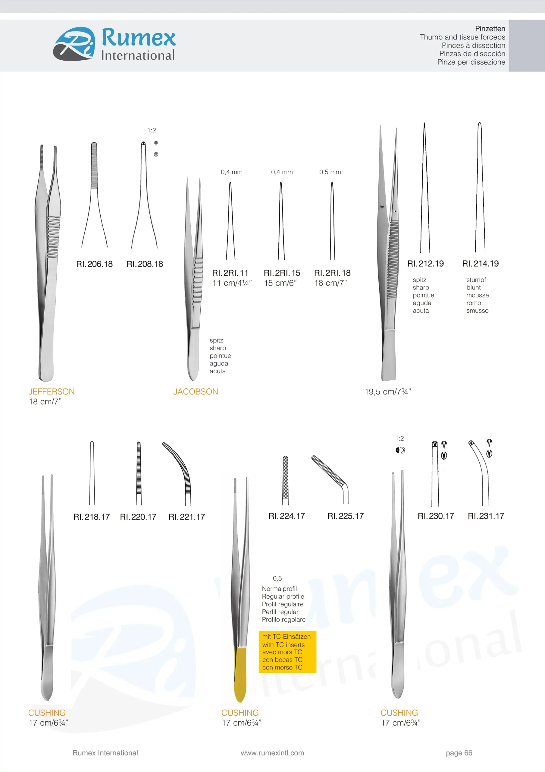 5- rumex international thumb and tissue forceps (5)